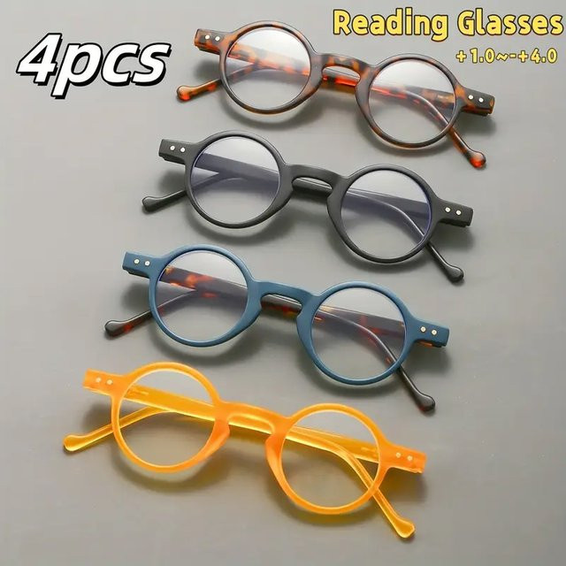 Hindfield Lesebrille, Unisex, Vollrand, rund, Kunststoff, Multicolour - Bild 1