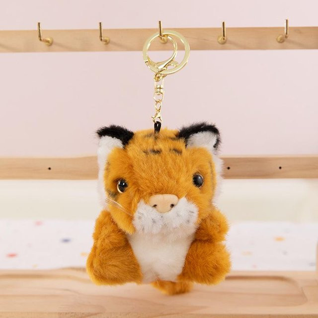 Joyful toys Tiger Plüschtier Schlüsselanhänger, orange, 12cm - Bild 1