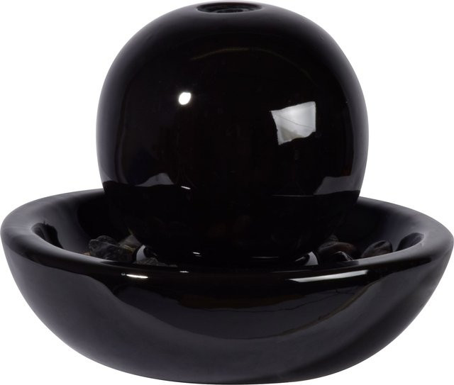 dobar Design Keramik Zimmerbrunnen Kugel in Schwarz - Bild 1