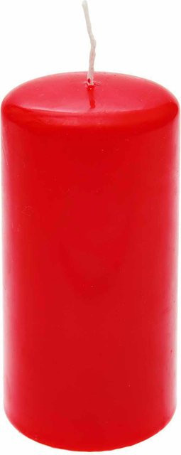Kopschitz Stumpenkerze Rot, Durchmesser: 6 cm, Höhe: 12 cm - Bild 1