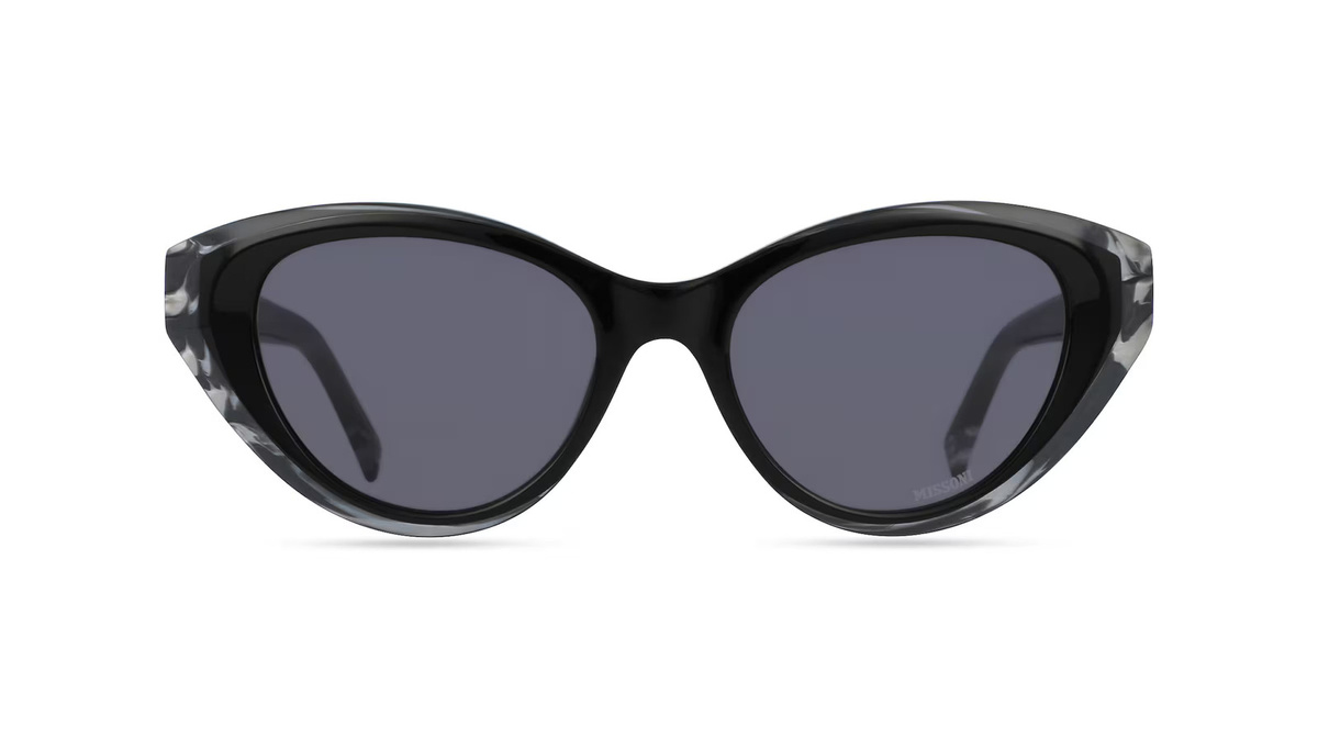 Missoni 0086/S Sonnenbrille Butterfly, Vollrand, Acetat, Damen, schwarz, grau - Bild 1