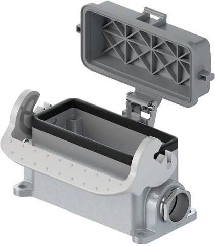 Wieland Electric Gehäuseunterteil 71.340.1635.0 aus Aluminium in Grau - Bild 1
