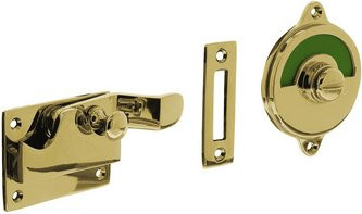 Intersteel WC-Riegel gebogen in Gold aus Messing - Bild 1