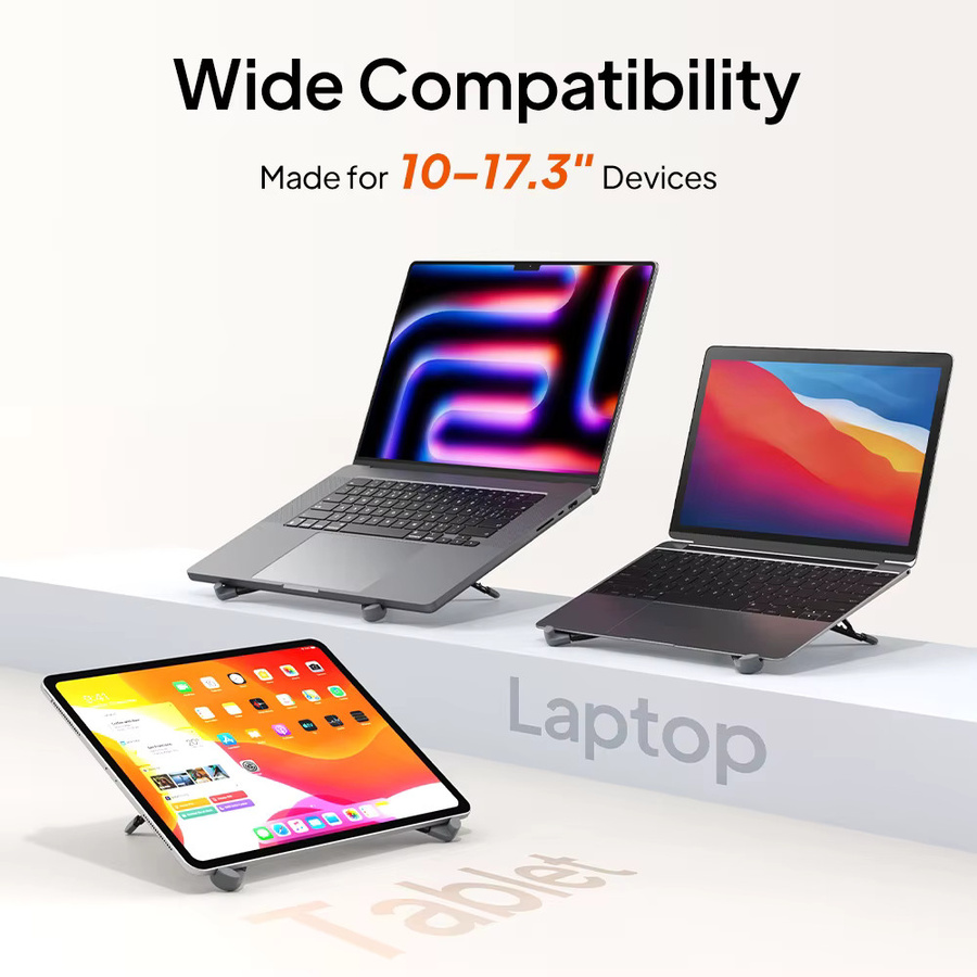 CABLETIME Laptop-Ständer X faltbar mit 8 verstellbaren Winkeln für Laptops von 10 bis 17,3 Zoll und MacBook - Bild 6
