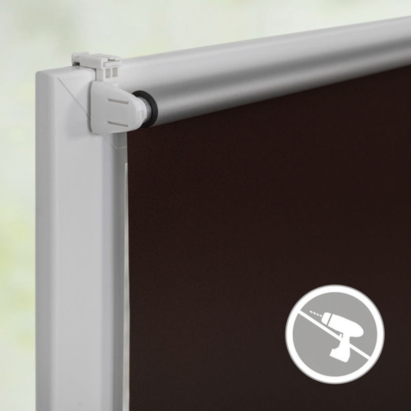Lichtblick Thermo-Rollo Klemmfix, Braun, B: 120 cm, H: 150 cm - Bild 7