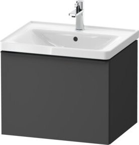 Duravit Waschtischunterschrank D-Neo Wandmontage in Weiß und Grau Matt, B/T/H: 58,4 x 45,2 x 44 cm - Bild 1