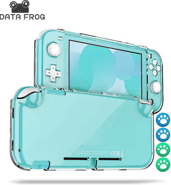 DATA FROG Transparente PC-Kristall-Schutzhülle Hartschale für deine Nintendo Switch Lite Spielkonsole - Bild 1
