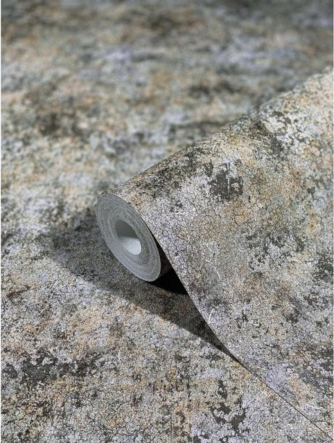 Marburg Vliestapete Natural Opulence in Silber mit Betonoptik und abstrakter Struktur, FSC-zertifiziert - Bild 1