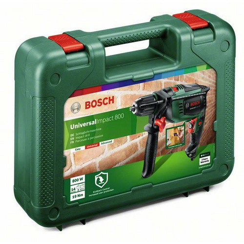 Bosch UniversalImpact 800 Schlagbohrmaschine in Grün/Schwarz mit 800 W und max. 3000 U/min - Bild 3