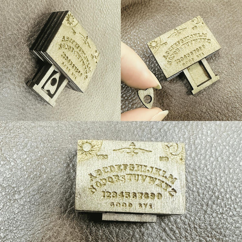 Handgefertigtes Mini-Ouija-Brett aus Holz mit Schublade im Vintage-Design von chenxiaogang - Bild 4