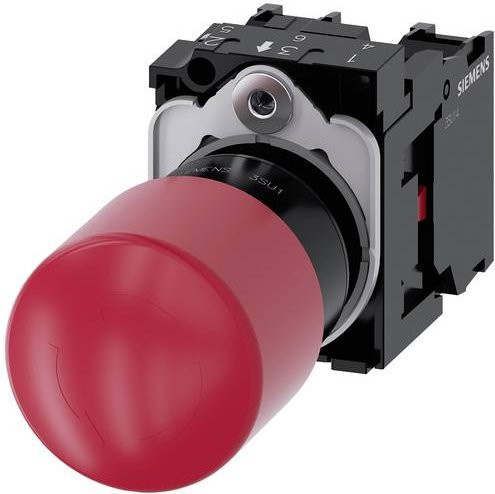 Siemens Not-Halt-Pilzdrucktaster Push Button in Rot aus Kunststoff - Bild 1