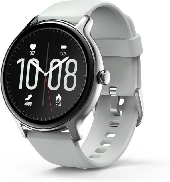 Hama Smartwatch Fit Watch 4910 in Silber/Grau mit Herzfrequenzmessung, Blutsauerstoffmessung und Schlaftracking, wasserdicht und Bluetooth-fähig - Bild 1