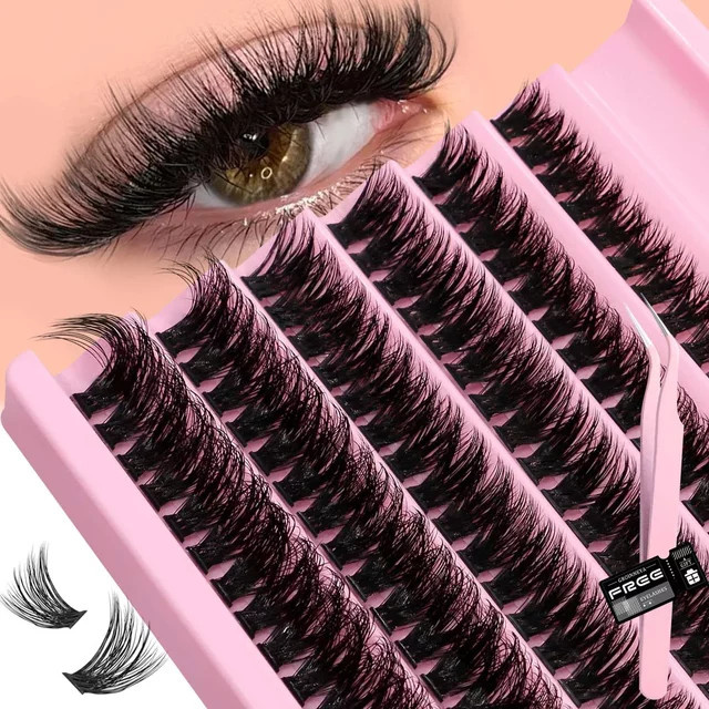 Veltrinay Cluster-Wimpern-Set, künstliche 3D-Nerzwimpern, Unisex - Bild 1