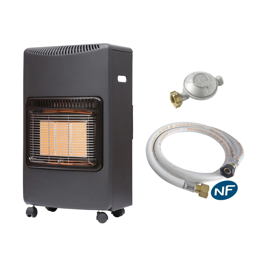 Sannover Gasheizofen Loros Infrarot 4200 W mit Verbindungsset - Bild 2
