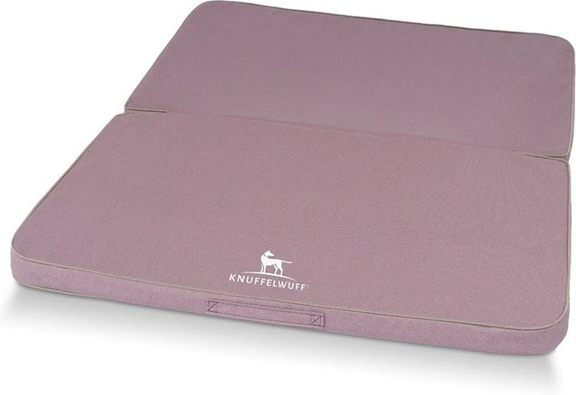 Knuffelwuff Hundematte Tacoma Orthopädisch Faltbar Velours Rosa B: 100 cm, T: 80 cm - Bild 1