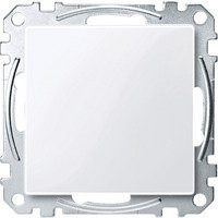 Merten KNX-Tastsensor Professional T mit Temperatursensor und berührungsloser Bedienung, Weiß/Grün, IP20 - Bild 1