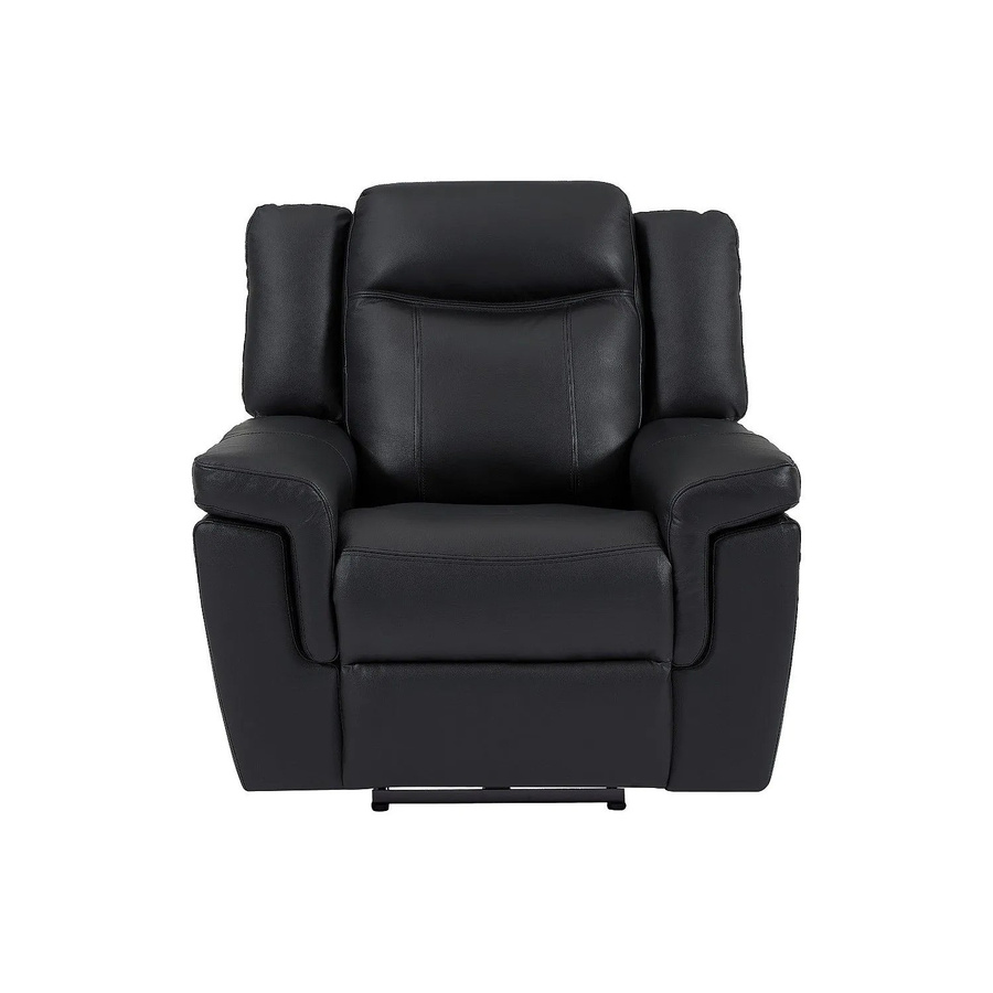 Vente-unique Relaxsessel Kenneth aus Leder in Schwarz mit Armlehnen, Höhe: 97 cm - Bild 2
