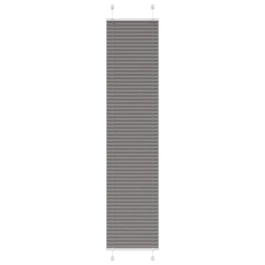 vidaXL Plissee Anthrazit semi-transparent aus Polyester, Breite: 45 cm, Höhe: 200 cm - Bild 2