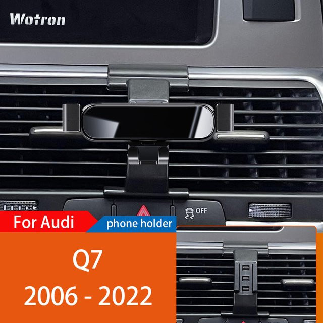 WTSTARTS Verstellbare Smartphone Halterung für Audi Q7 mit GPS-Navigationshalterung in Schwarz - Bild 1