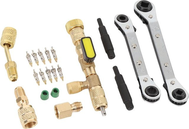 Fishine HVAC Service Schraubenschlüssel Set Ventileinsatz Entferner und Einsetzer aus Edelstahl in White mit 1/4 Zoll und 5/16 Zoll - Bild 1