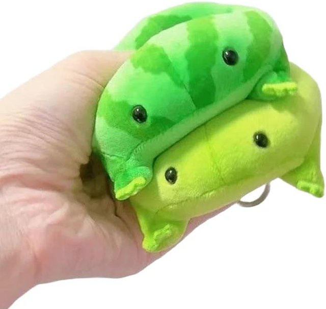 Plüsch Schlüsselanhänger Grüner Frosch, Unisex - Bild 1