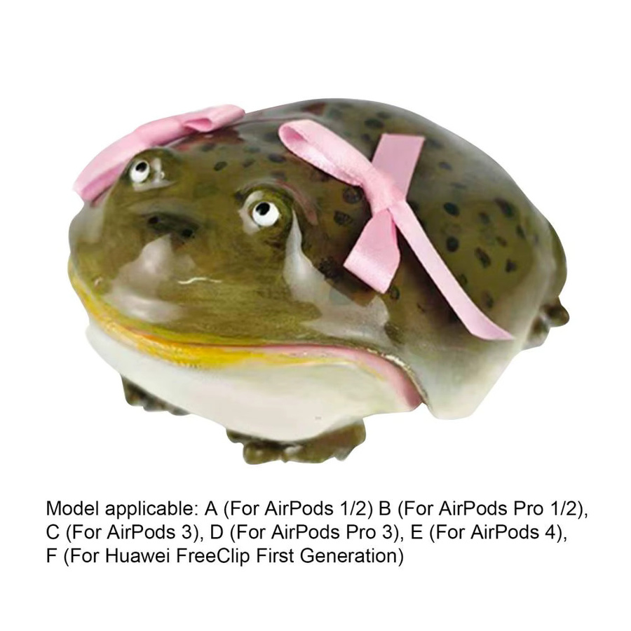 Bow Frog Schutzhülle für AirPods 1/2/3/4 und Pro 1/2/3 in Türkis - Bild 4