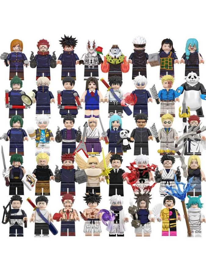 Bandai Jujutsu Kaisen Minifiguren Gojo Satoru Sukuna Inumaki Toge, 48-teiliges Set - Bild 3