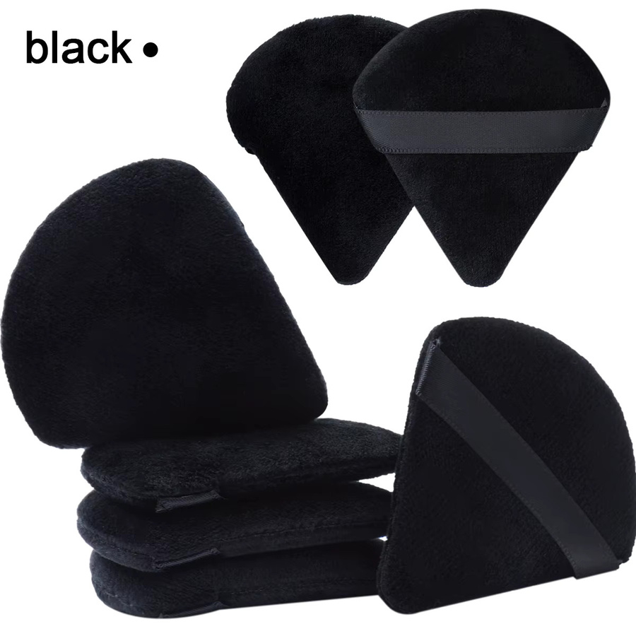 CNKESS Make-up-Pinsel Set, 7 Stück, Triangel-Puderquasten, Samt-Kosmetikschwämme - Bild 2