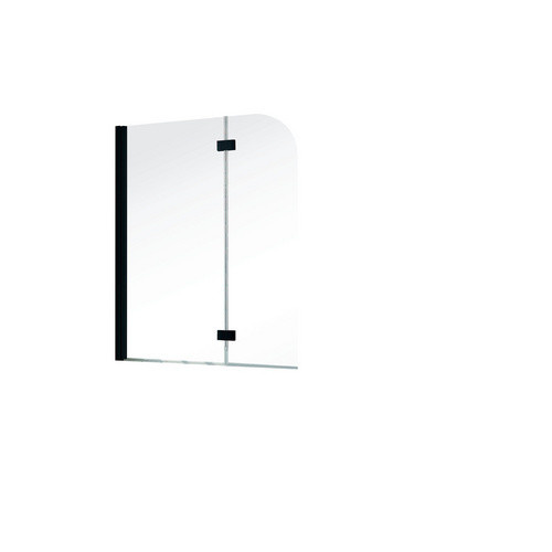 Schulte Badewannenfaltwand Komfort 2-teilig Mattschwarz B: 140 cm, T: 112 cm - Bild 2
