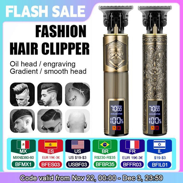 XMSJ Elektrischer Haartrimmer für Herren, Haare und Körper - Bild 1