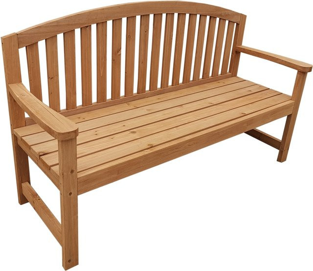 HTI-Line Bank Heidi aus behandeltem Hartholz im Shabby Chic Design in Grau und Braun, B/T/H: 150 x 52 x 87 cm - Bild 1