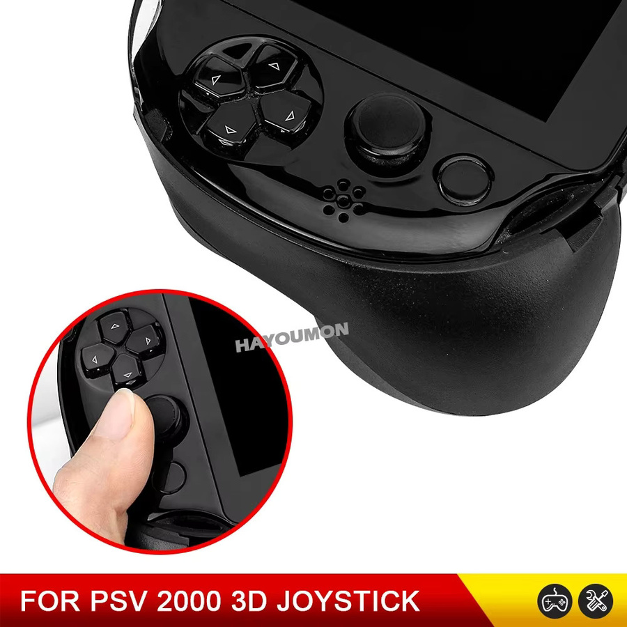 Hayoumon Ersatz Thumb-Stick-Tasten für PS Vita PSV 2000 Controller in Schwarz und Weiß - Bild 4