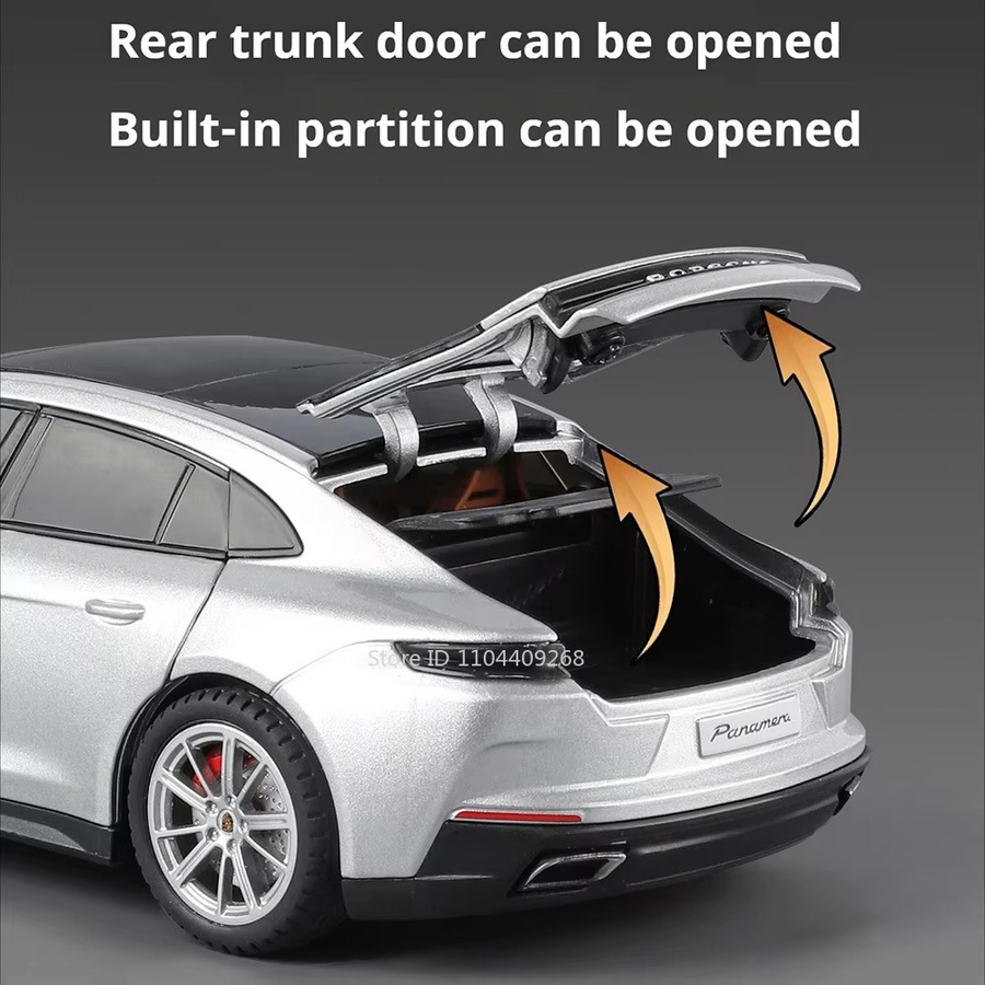 RMZ city Panamera Cayenne S Modellauto, Maßstab 1:24, Metall, Türen geöffnet - Bild 3