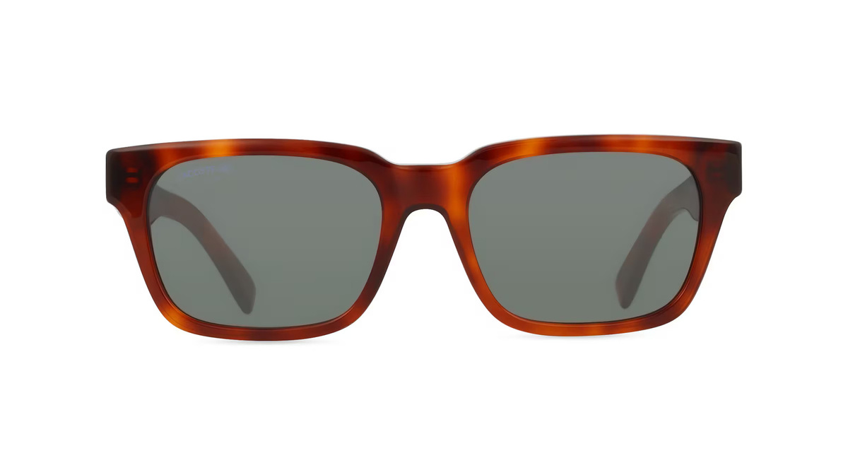 Lacoste L6007S Sonnenbrille, Vollrand, Quadratisch, Kunststoff, Unisex, braun, grau - Bild 1