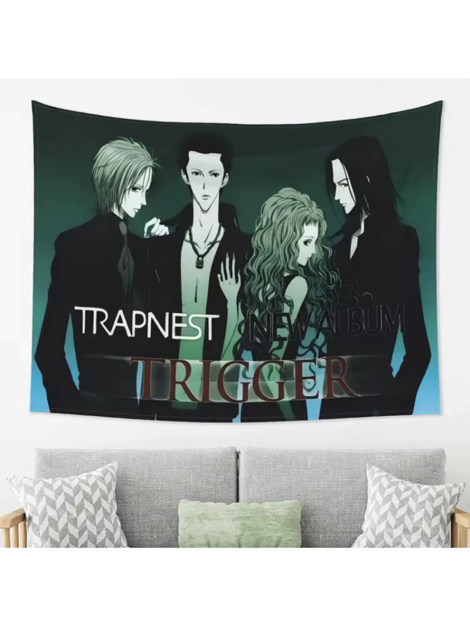 VIKAMA Nana Trapnest Anime Wandbehang, Mehrfarbiger J-Rock Band Musik Wandteppich als Stoffdekoration für dein Zimmer - Bild 6