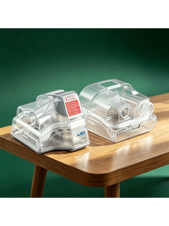 SUOLAER CPAP-Ersatz-Wasserkammer für AirSense 10, AirCurve 10, AirSense 11, S10, S11 Beatmungsgeräte, Wasserbefeuchtertank, transparent - Bild 5