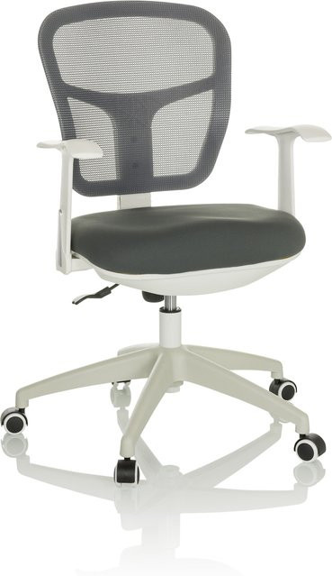 hjh OFFICE Home Office Bürostuhl TOP 108 W mit Armlehnen aus Stoff und Netzstoff - Bild 1