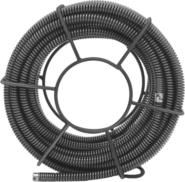 Bymaocar Rohrreinigungsfeder aus Manganstahl als Abflussreinigungskabel und Kanalreinigungsfeder im Set, Durchmesser: 16 mm oder 22 mm, Länge: 7 m oder 20 m - Bild 1