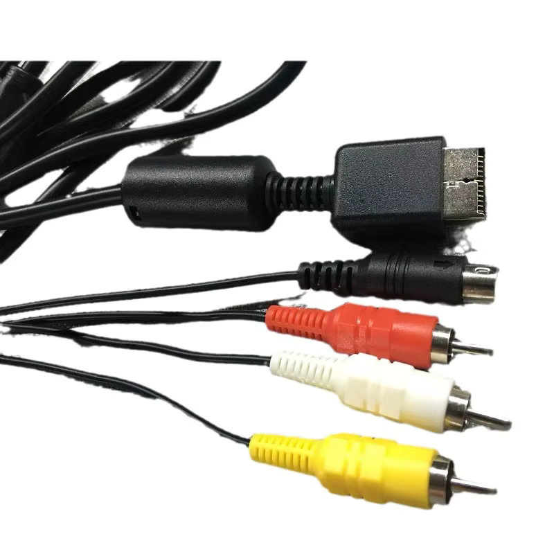 Sony S-Video AV Audio-Video-Kabel für PlayStation PS2 und PS3 in Schwarz - Bild 4