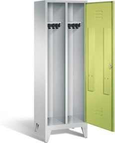 C+P Spind Classic mit Front in Viridigrün und Korpus in Lichtgrau, H x B x T: 185 x 61 x 50 cm - Bild 1