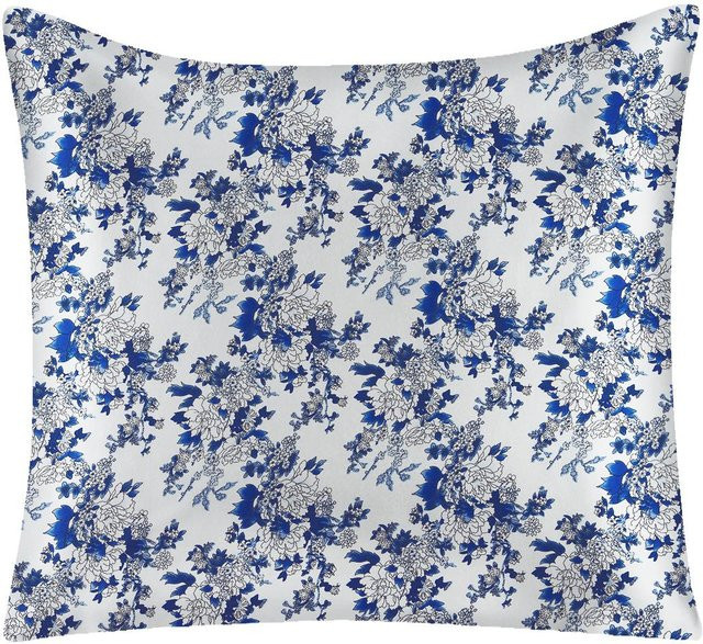 JMG Clothing Seidenkissenbezug Floral Mehrfarbig B/B: 60 x 60 cm - Bild 1