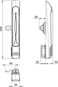 enoc Schwenkhebelgriff LS 95 X1 - Bild 1