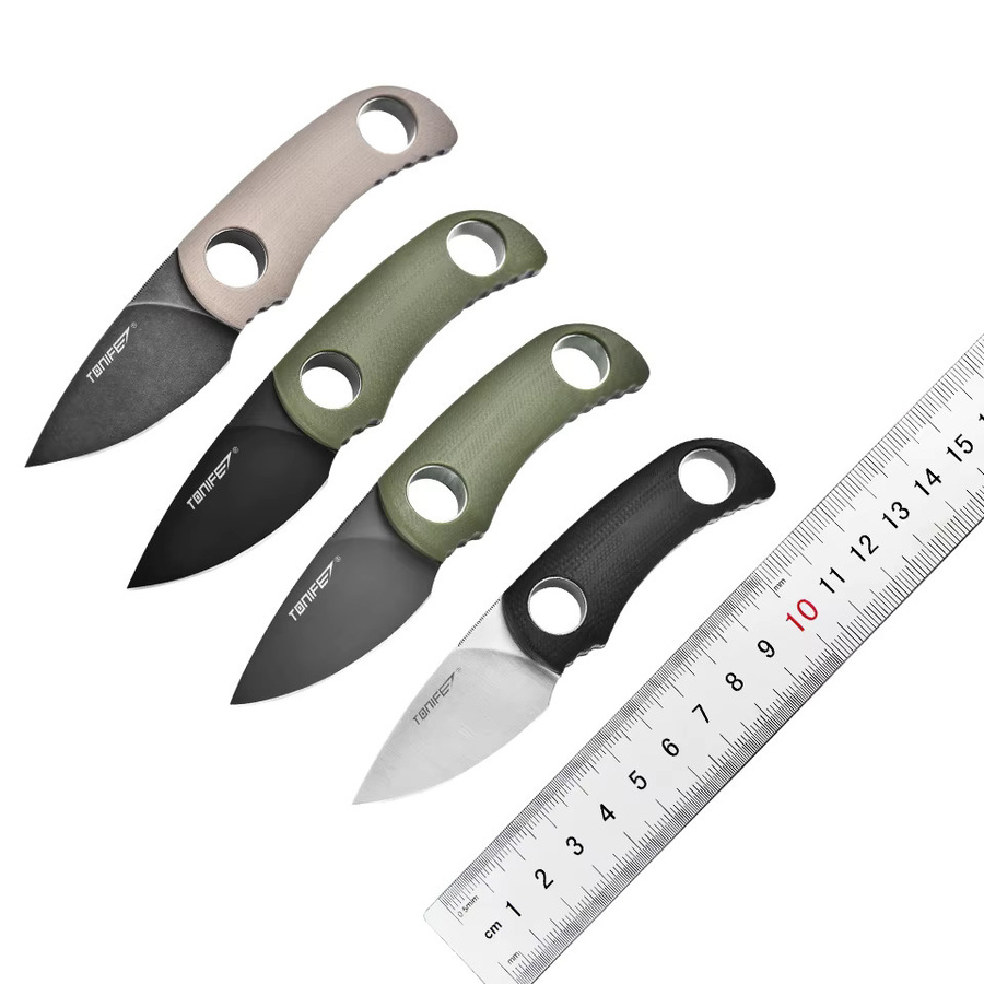 TONIFE HKT2021 Feststehendes Messer mit G10-Griff und K-Scheide für Outdoor, Jagd und EDC - Bild 4