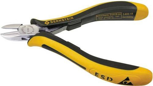 Bernstein Tools ESD Seitenschneider mit Facette 3-602-15, gelb, 120mm - Bild 1