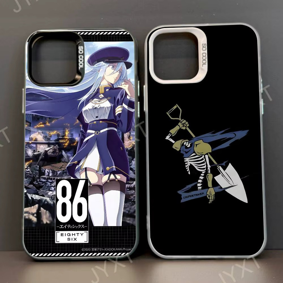 Anime Kawaii 86 E-Eighty Six Handyhülle für Apple iPhone 11 12 13 14 15 16 Pro Max Plus mit Schutz-Plattierung in Multicolour - Bild 2