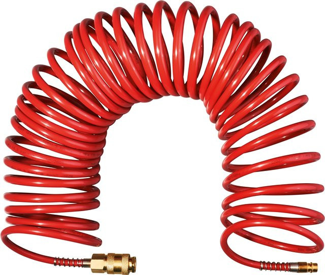 Parkside Druckluft-Spiralschlauch PDSS 10 A1, rot, Länge: 10 m - Bild 1