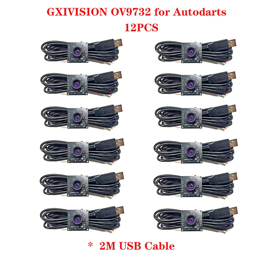 GXIVISION USB-Kameramodul OV9732 für Autodarts-Scoring-System, 1MP HD, 1280x720, 100 Grad, Schwarz - Bild 4