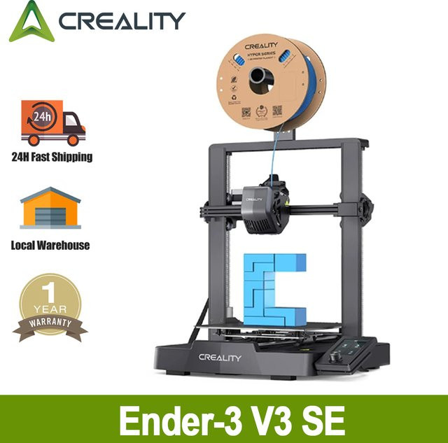 Creality Ender-3 V3 SE FDM 3D-Drucker in Schwarz mit Sprite-Extruder, automatischer Nivellierung und Dual-Z-Achse - Bild 1