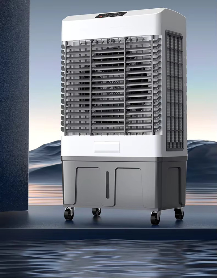 HAOYUNMA Mobiler Industrie-Luftventilator mit Wasserkühlung, Kommerzieller Klimaanlagenventilator, Weiß - Bild 5