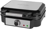ProfiCook Waffeleisen PC-WA 1240 in Schwarz mit Edelstahlgehäuse für belgische Waffeln - Bild 1